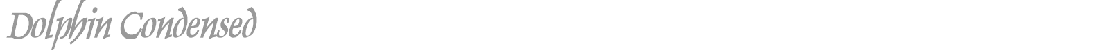 Dolphin Condensed font preview